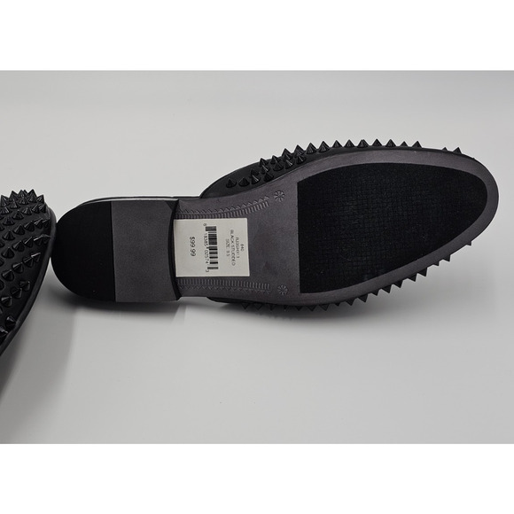 Saks Fifth Ave Rudy Studded Slides Mules Men’s 9.5 M Black NEW main image 12
